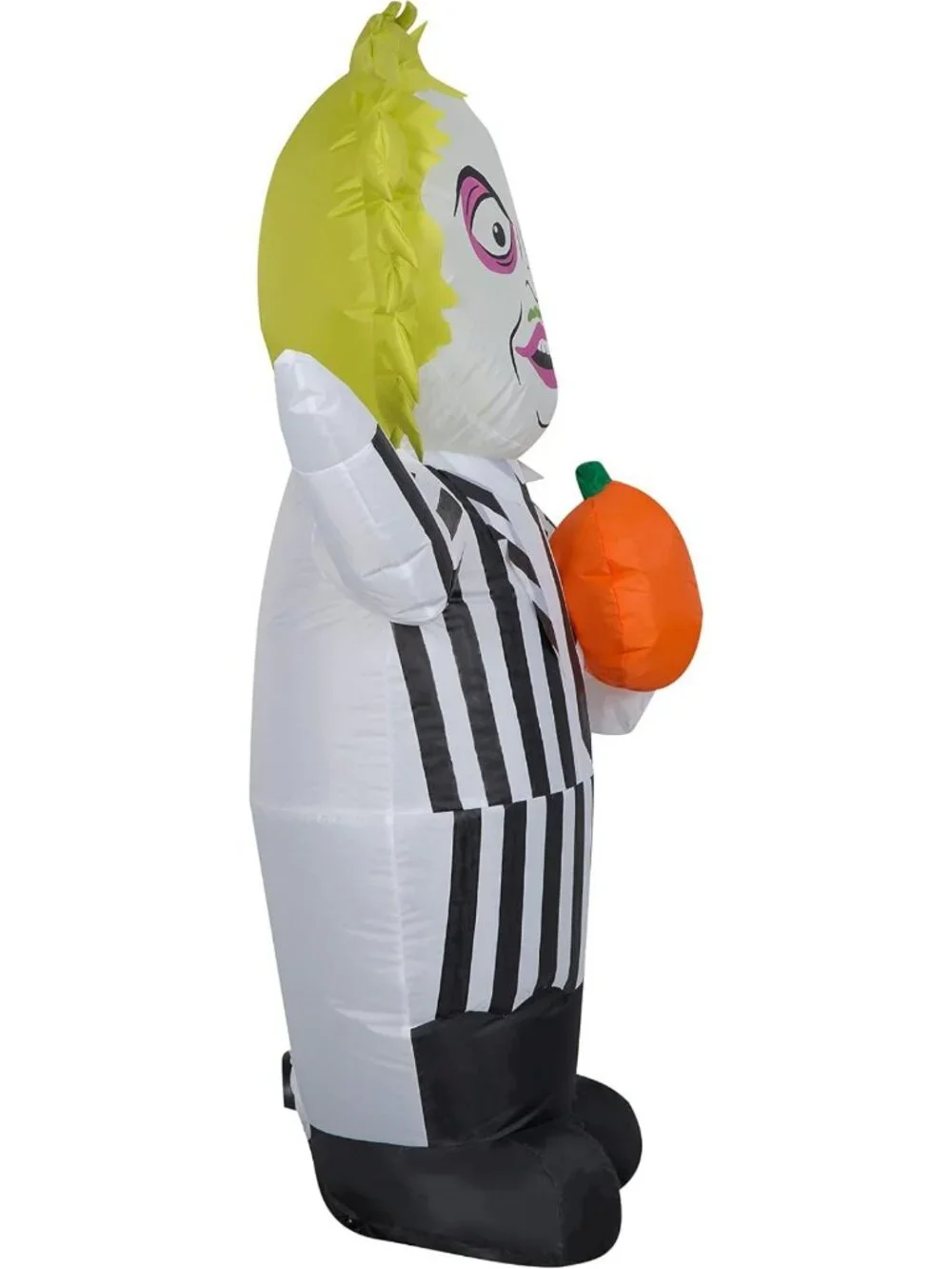 3.5 Ft Tall Lighted Beetlejuice Halloween Inflatable Yard Decoration with Stakes